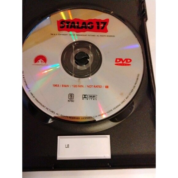 Stalag 17 DVD 1953 B W Movie William Holden Otto Preminger Paramount Classic - Picture 4 of 4